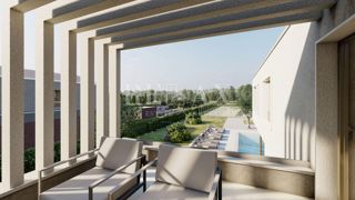 Labin - nuova costruzione con piscina e ampio giardino