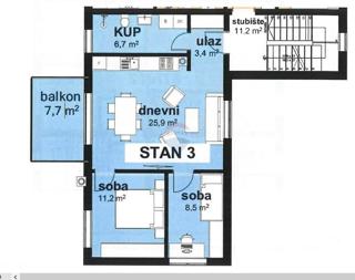 Appartamento Tar, Tar-Vabriga, 68,97m2