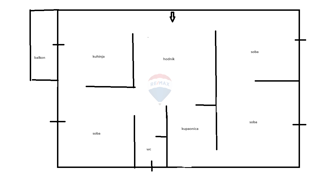 Appartamento Zvijezda, Karlovac, 70,96m2