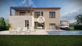 Una villa con piscina in un ambiente tranquillo