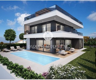 Villa moderna con quattro camere da letto, a soli 3 km dal centro di Parenzo