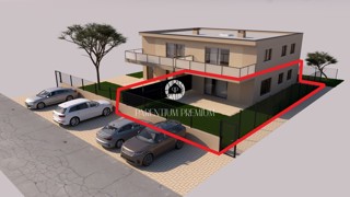 Appartamento moderno con due camere da letto e grande giardino