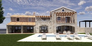 STRA - POREČ - RUSTICAMENTE RISTRUTTURATA VILLA ISTRIANA SU UNA PARCELA DI 1630m2