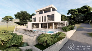 Villa moderna con vista mare con piscina a Brač - 300 m dal mare