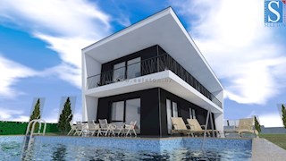 Moderna casa indipendente di 243 m2 con piscina di 36 m2 nelle vicinanze di Poreč-Parenzo - in costruzione