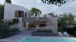 KRK - MALINSKA, villa moderna con piscina, palestra e vista mare