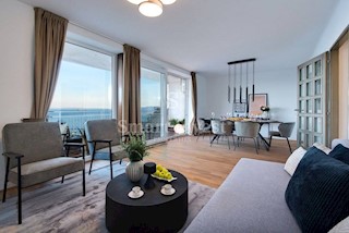 OPATIJA - VOLOSKO, Luxury 2-bedrooms apartment with sea view and garage