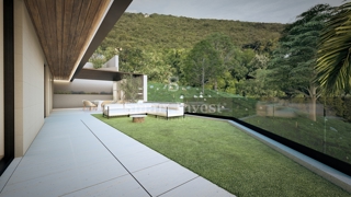 IČIĆI, appartamento trilocale con giardino e vista mare in un nuovo edificio con garage