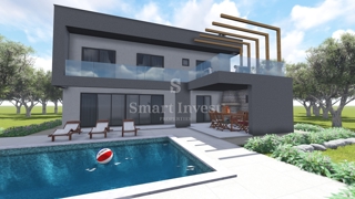 ISTRIA - RABAC, casa in costruzione con piscina a 3 km dal mare