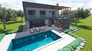 ISTRIA - RABAC, casa in costruzione con piscina a 3 km dal mare