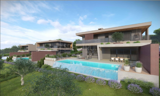 Zona di Albona, villa moderna con piscina in posizione tranquilla