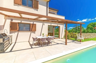 Krk, dintorni, lussuosa casa bifamiliare con piscina!