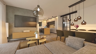 Vrbnik, appartamento con tre camere da letto al 1° piano di un nuovo edificio con vista!