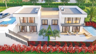 Krk, dintorni, nuova villa di lusso con una vista meravigliosa!