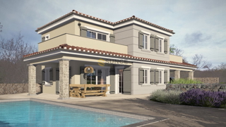 Isola di Krk, terreno a Garica con permesso di costruzione per una casa indipendente!