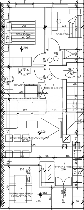 Istria, Pola, Busoler, appartamento 61,55m2, 2 camere da letto + soggiorno con angolo cottura, primo piano, #vendita