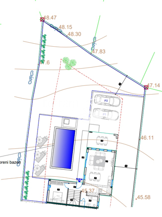 Istria, Lisignano, casa 127m2, con piscina e giardino 480m2, #vendita