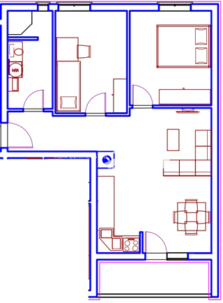 Istria, Pola, Monvidal, appartamento 1° piano 59,95m2, 2SS+DB, NUOVA COSTRUZIONE #vendita