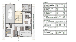 Istria, Pola, centro più ampio, nuova costruzione, piano terra, 79,15 m2, 2 camere da letto, giardino, garage, NUOVO!!!!