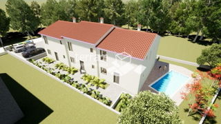 Istria, Ližnjan, casa 124m2, 2 camere da letto, tre bagni, due posti auto, giardino, NUOVA!! #vendita