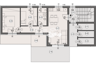 Istria, Pola, Busoler, appartamento 64,05m2, 2 camere da letto + soggiorno con angolo cottura, giardino 50m2, #vendita
