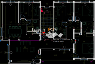 Istria, Pula, Štinjan, appartamento 170m2, 3 camere + soggiorno, secondo piano, garage, NUOVO, #vendita