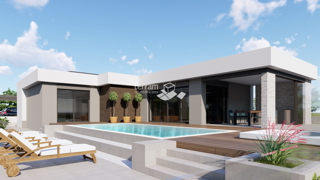 Istra, Barban, Pavlići, terreno edificabile 612 m2, progetto preliminare per villa a piano terra con piscina, #vendita
