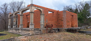 Šilo, periferia, isola di Krk, costruzione iniziata di una casa familiare, vendita