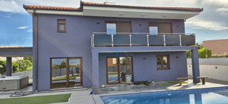 Uvala Soline, isola di Krk, nuova costruzione, villa indipendente, piscina, vista, vendita