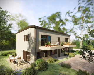 Otok Krk, Omišalj, nuova costruzione, appartamento bilocale al piano terra, giardino, ripostiglio, vendita