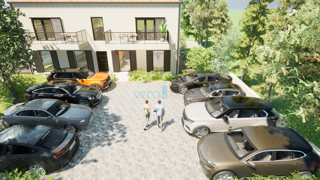 Isola di Krk, Omišalj, appartamento con 2 camere da letto al 1° piano con balcone e 2 posti auto, nuova costruzione, vendita