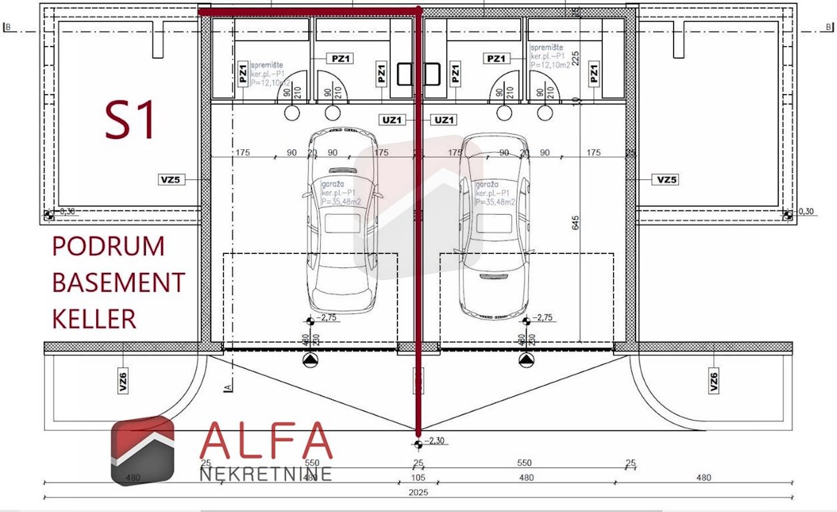 Croazia, Vodice – Nuova casa bifamiliare in vendita con garage, piscina e vista mare