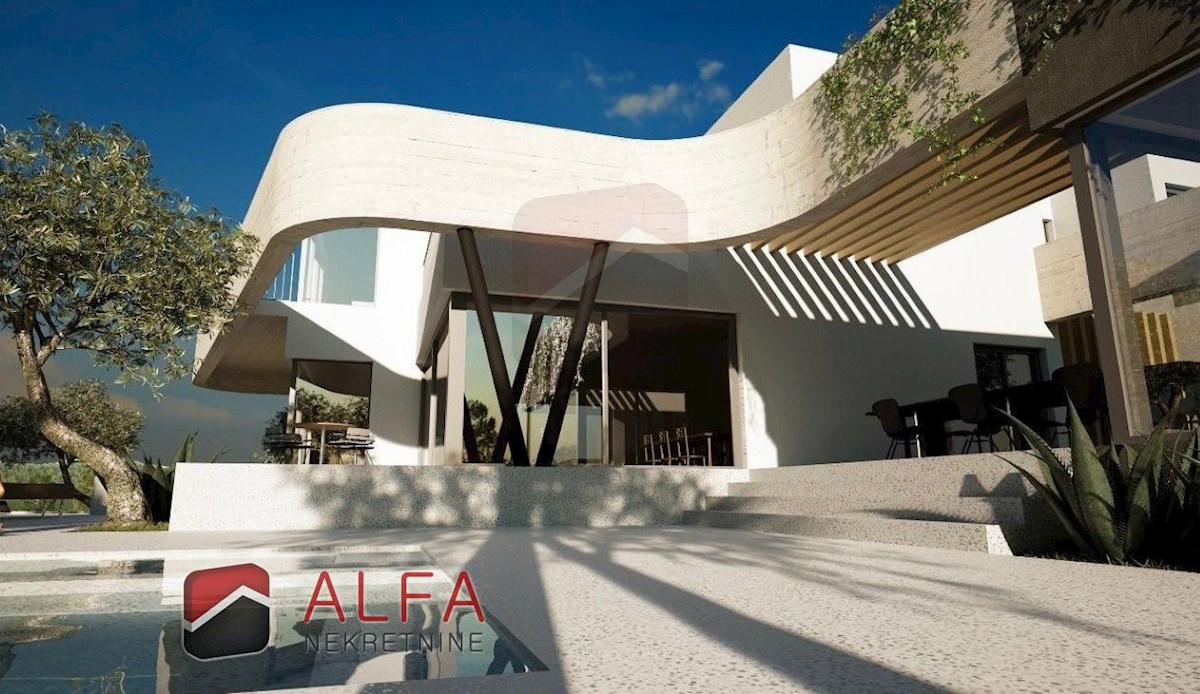 Croazia, Vodice – Imponente villa con piscina, garage e vista sul mare aperto