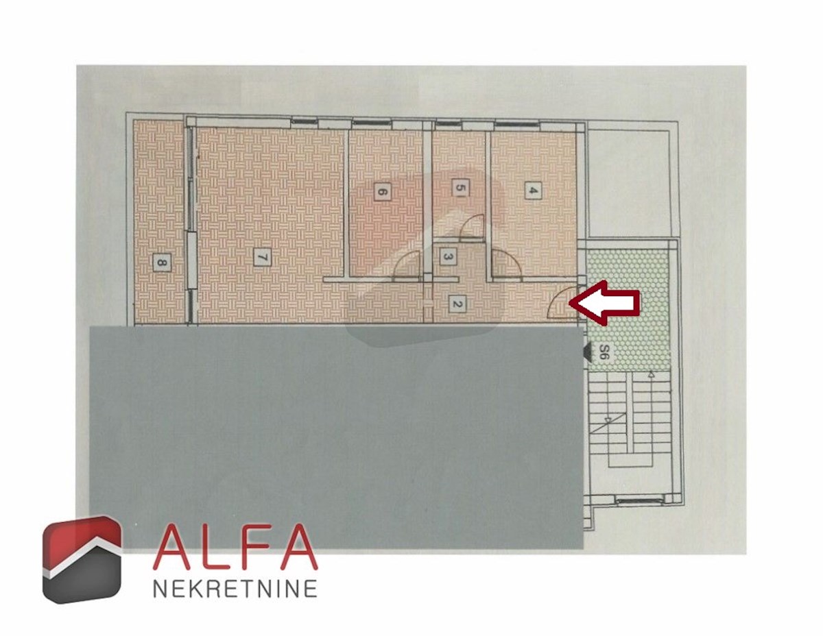 Croazia, Tribunj, appartamento con due camere da letto in vendita, secondo piano, vista mare