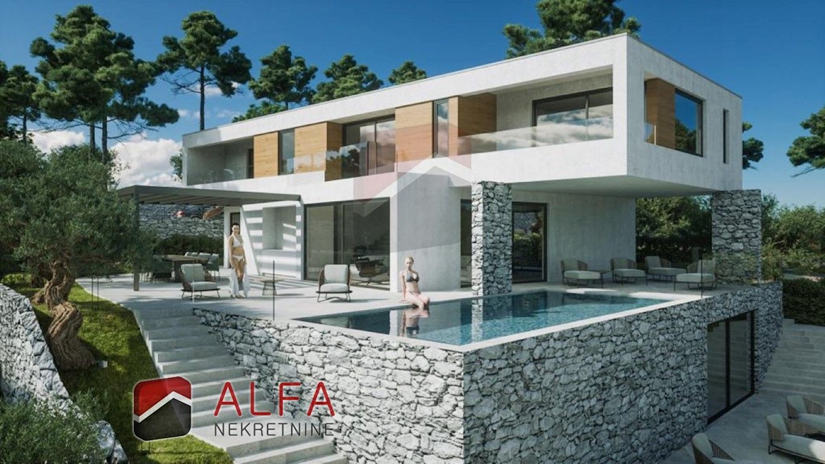 Croazia, Vodice, in vendita è una nuova villa moderna con piscina e vista mare