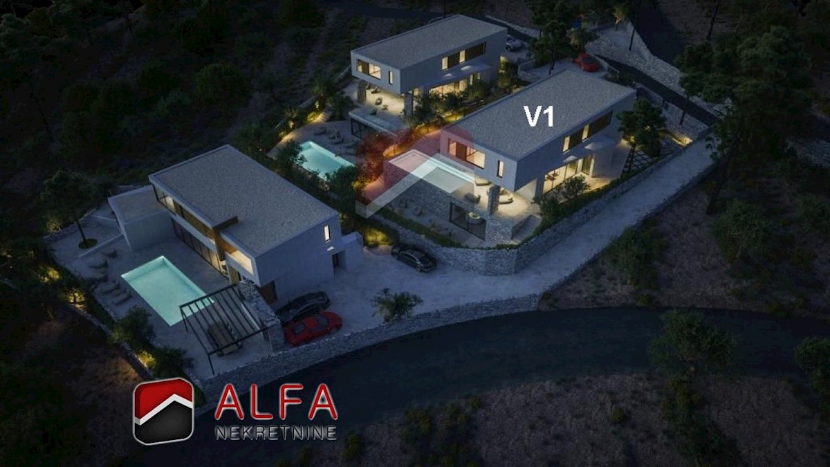 Croazia, Vodice, in vendita è una nuova villa moderna con piscina e vista mare