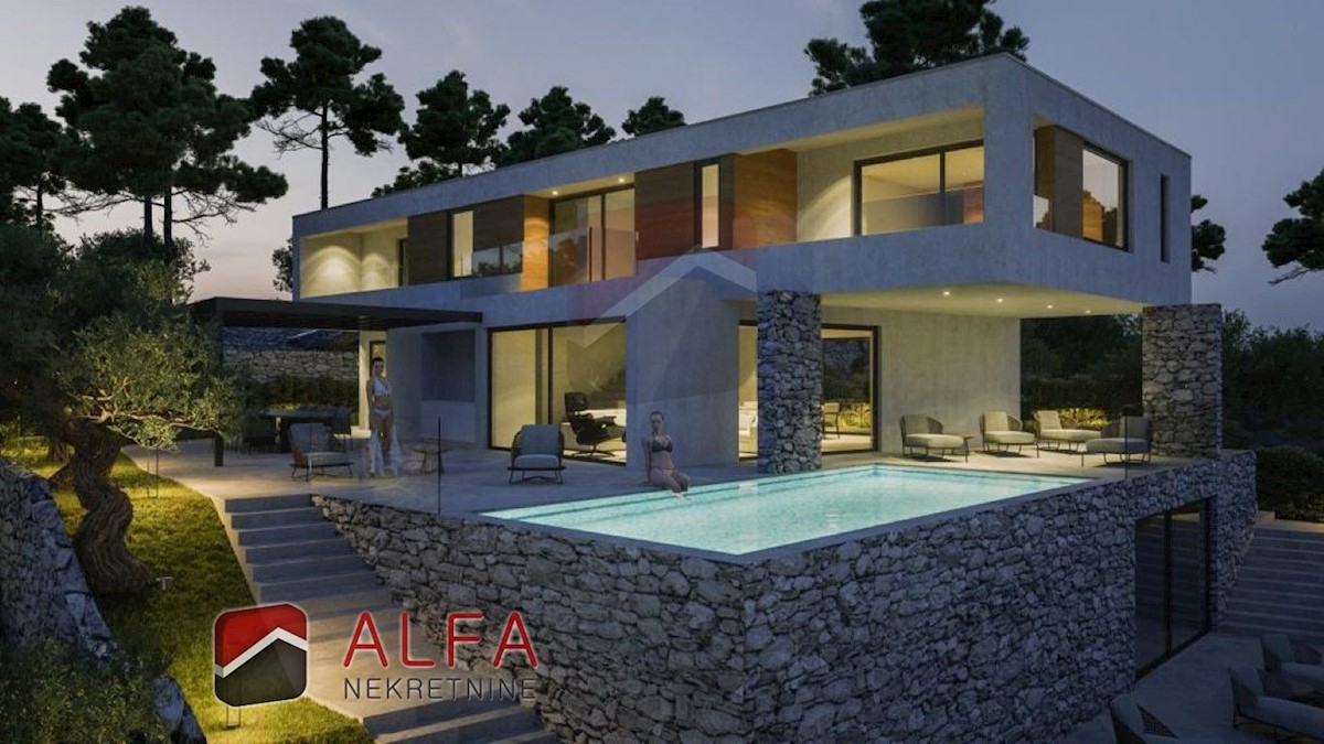 Croazia, Vodice, in vendita è una nuova villa moderna con piscina e vista mare