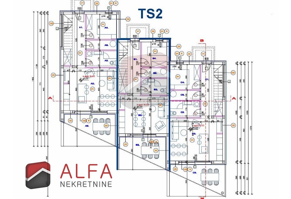 Croazia, Tribunj, Sovlje, TS2 B, nuova casa moderna a schiera con piscina in vendita