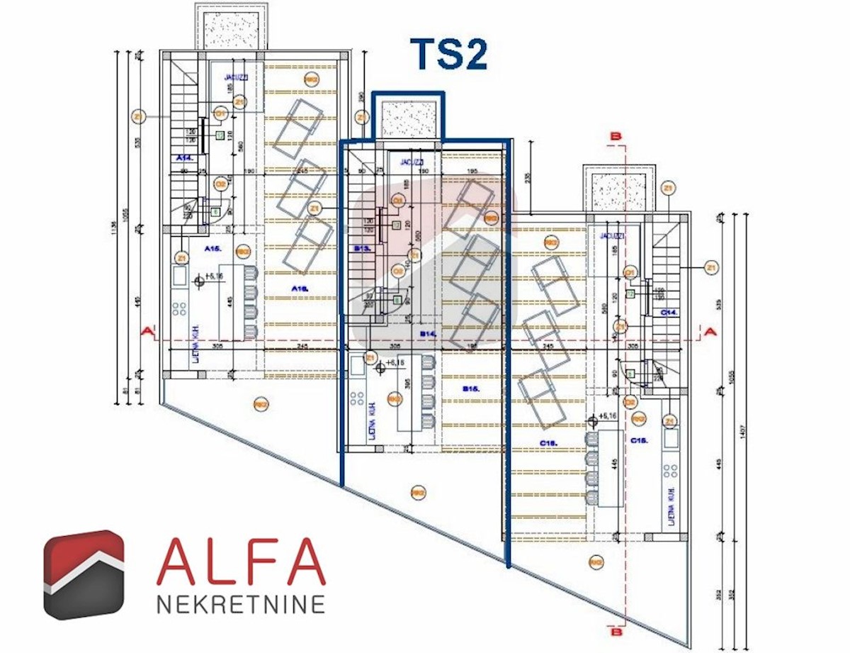 Croazia, Tribunj, Sovlje, TS2 B, nuova casa moderna a schiera con piscina in vendita