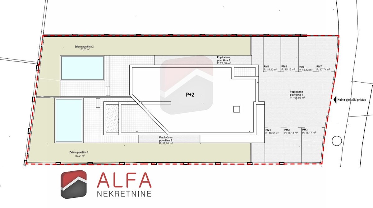 Croazia, Vodice – nuovo appartamento al piano terra in vendita, con piscina privata e giardino