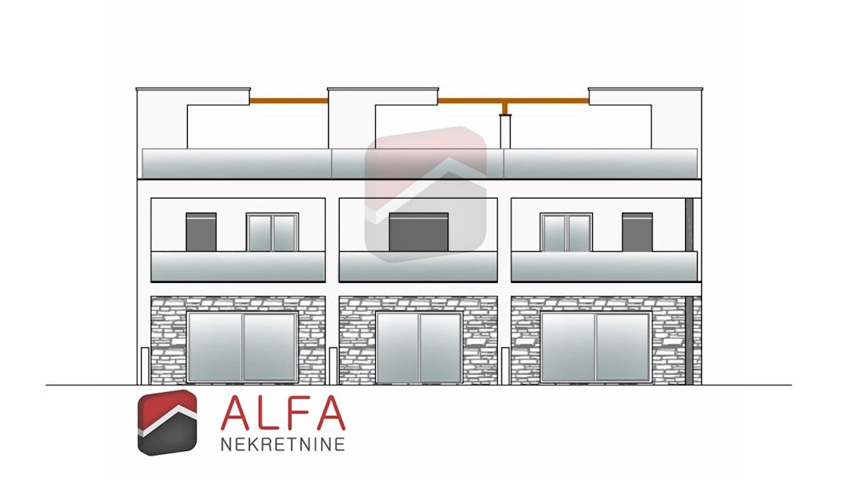 Croazia, Tribunj, Sovlje, TS3 C, nuova casa moderna a schiera con piscina in vendita