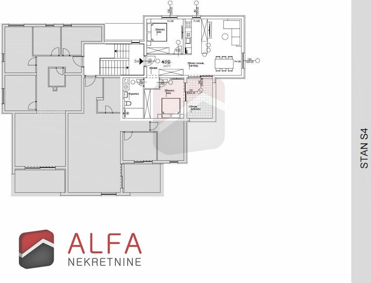 Croazia, Vodice, nuovo appartamento con due camere da letto in vendita, primo piano