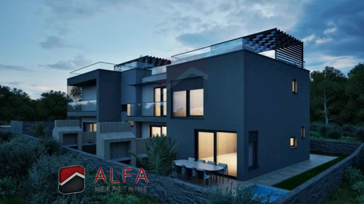 Croazia, Vodice, NUOVA COSTRUZIONE, casa a schiera a due piani in vendita, con giardino privato