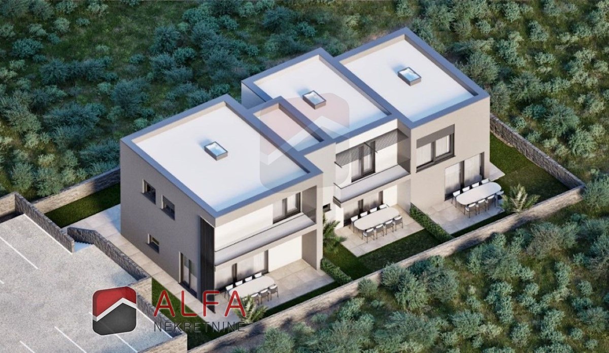 Croazia, Vodice, NUOVA COSTRUZIONE, casa a schiera a due piani in vendita, con giardino privato