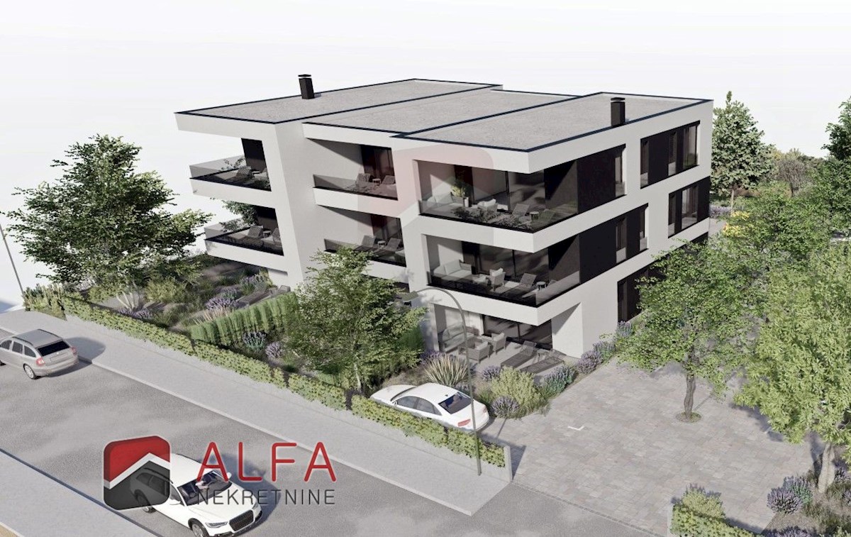 Croazia, Vodice, Srima – nuovo appartamento in vendita, piano terra con giardino, vicino al mare