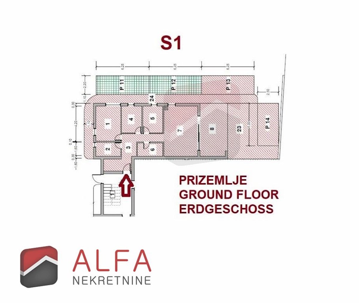 Croazia, Vodice, Srima – nuovo appartamento in vendita, piano terra con giardino, vicino al mare