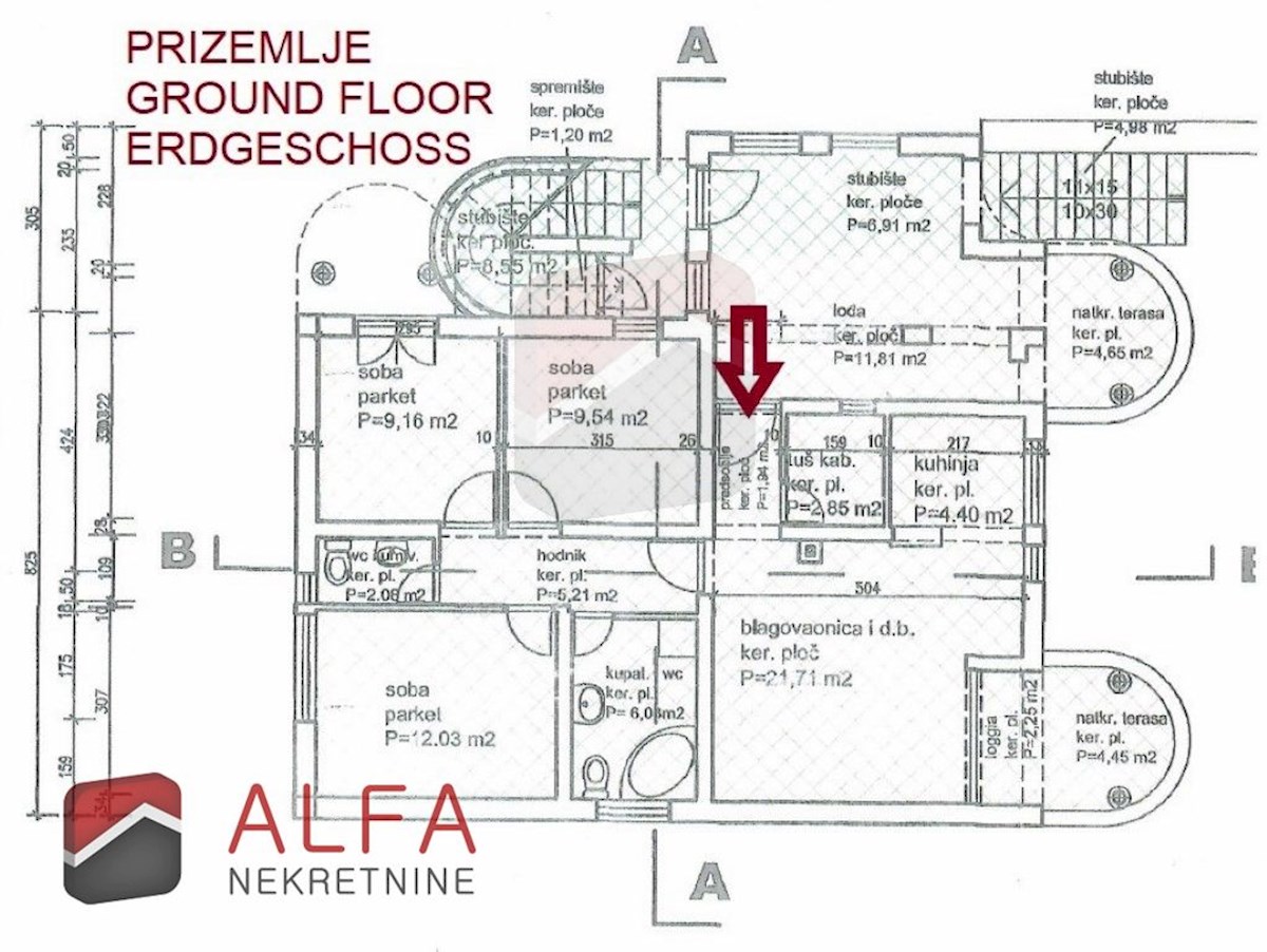 Croazia, Vodice, in vendita due appartamenti arredati + cortile 92 m2
