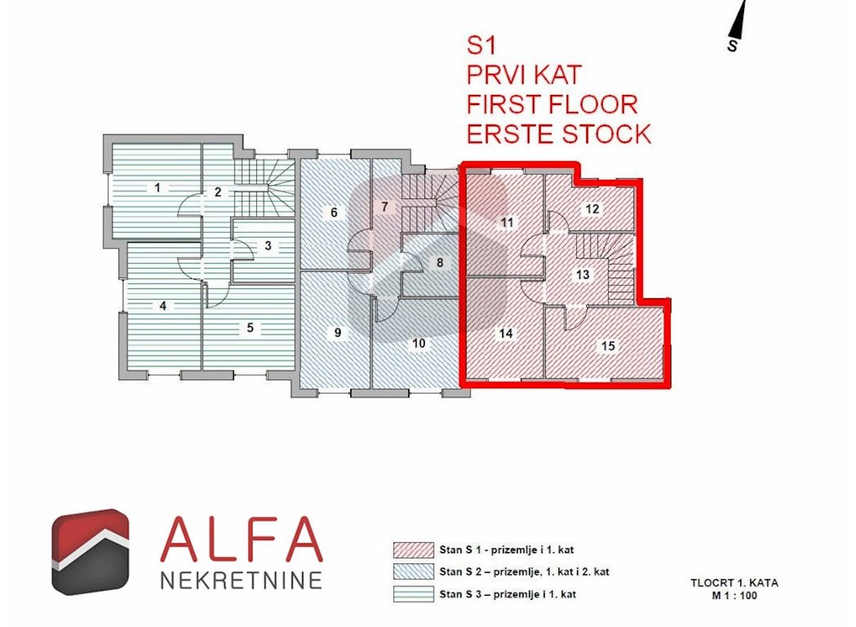 Croazia, Vodice, nuova costruzione, appartamento duplex in vendita, cortile, vicino al mare