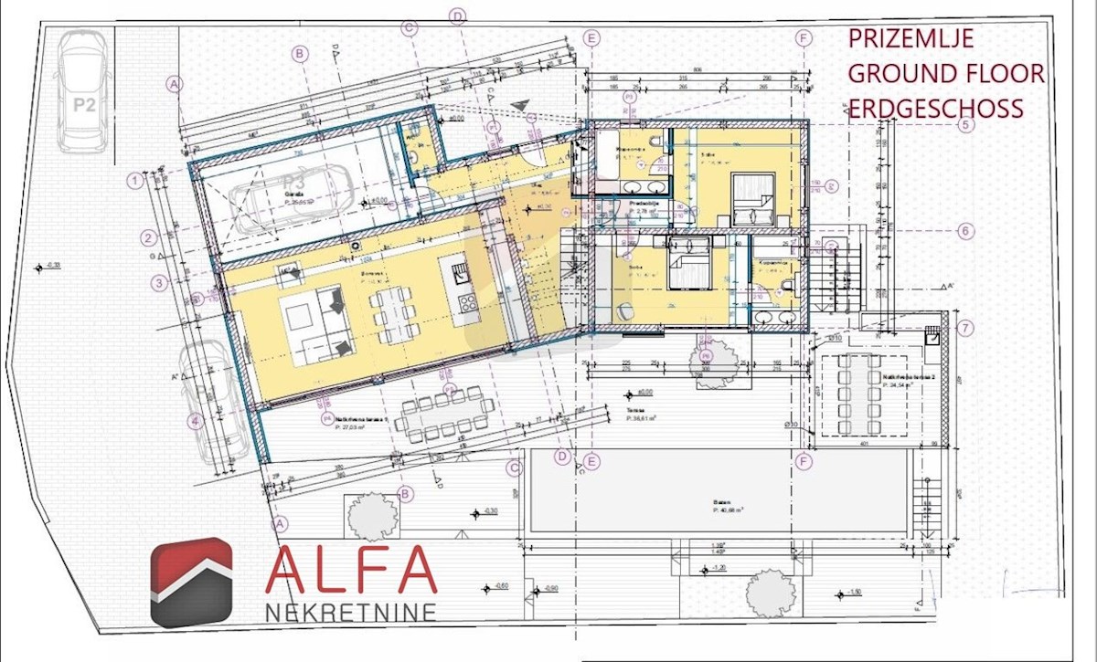 Croazia, Vodice, ATTRAENTE, nuova villa di lusso per famiglie in vendita, con piscina, garage e vista mare