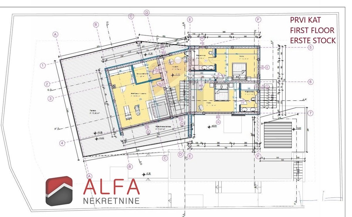Croazia, Vodice, ATTRAENTE, nuova villa di lusso per famiglie in vendita, con piscina, garage e vista mare